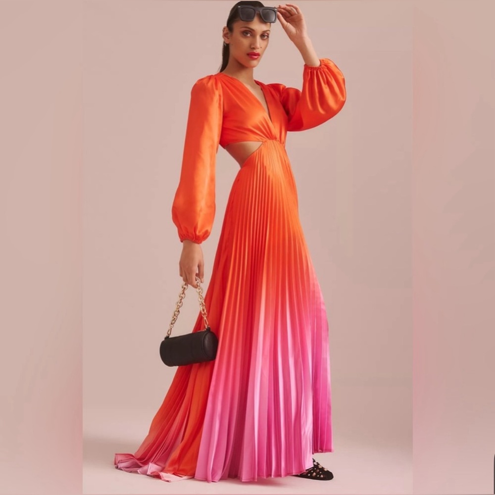 NWT SIMKHAI Ombré cutout maxi summer dress - Picture 1 of 6